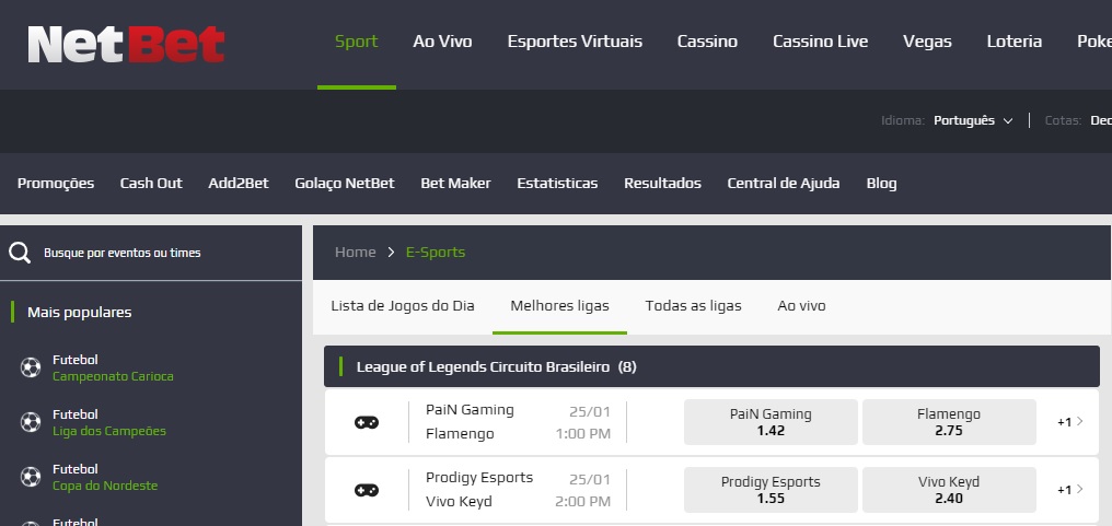 Melhores sites para apostar em e-sports ou esportes virtuais